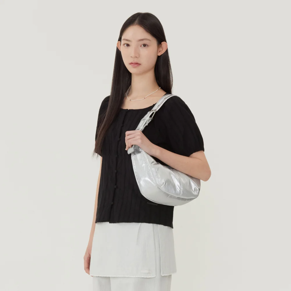 女裝 日常 Hobo Bag 銀色