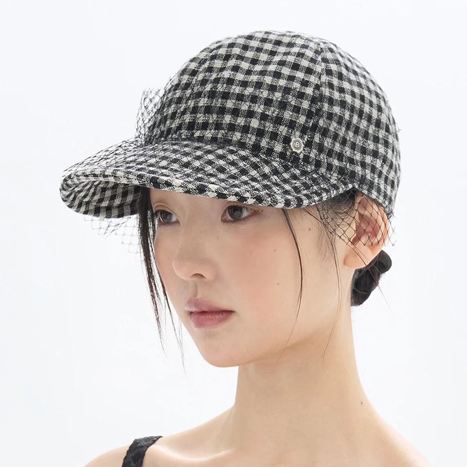 Lace Wire Cap - Check