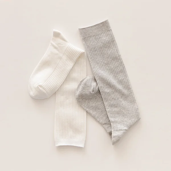 玫瑰 純棉 過膝襪 2P 套裝 2colors