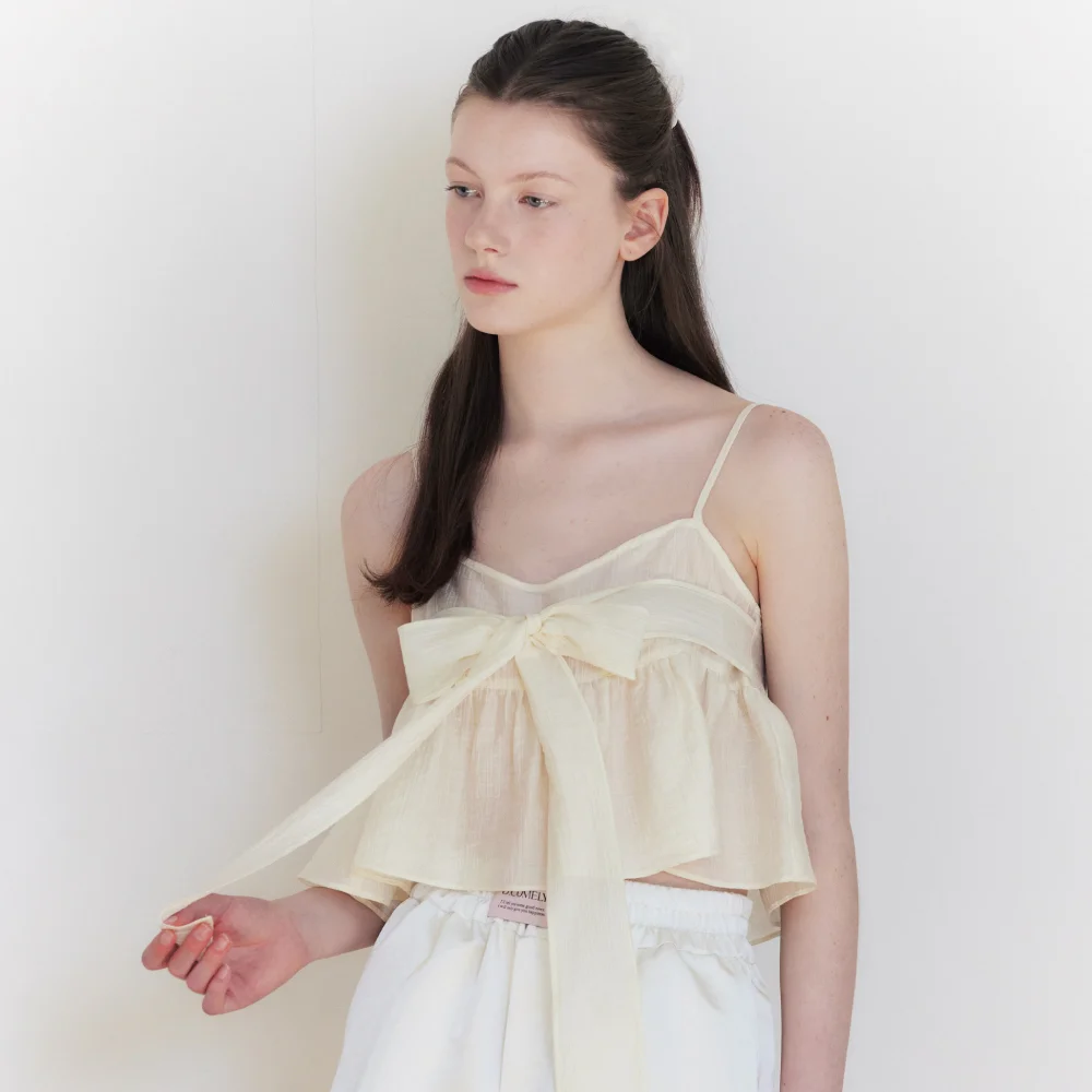 1次預訂 Lily Bow Bustier_cream