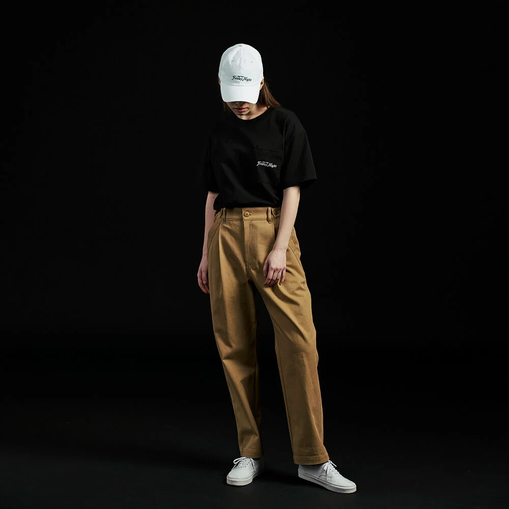 ONE TUCK LOOSE FIT CHINO PANTS_WOMEN(BEIGE)