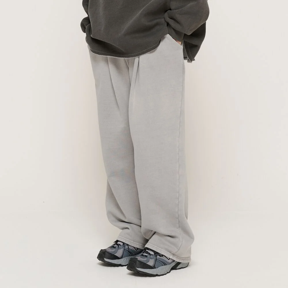 IN PIGMENT NAPPING TRAINING WIDE STRAIGHT PANTS (GRAY)