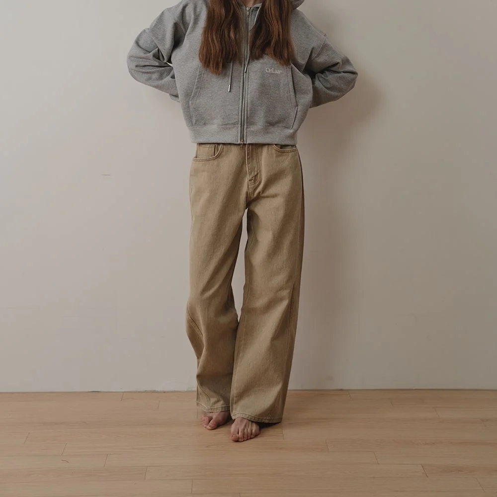 OLSW06 Curved Wide Denim (Beige)