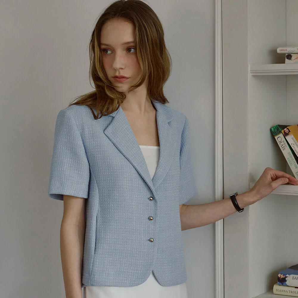 May Tweed Collar Jacket