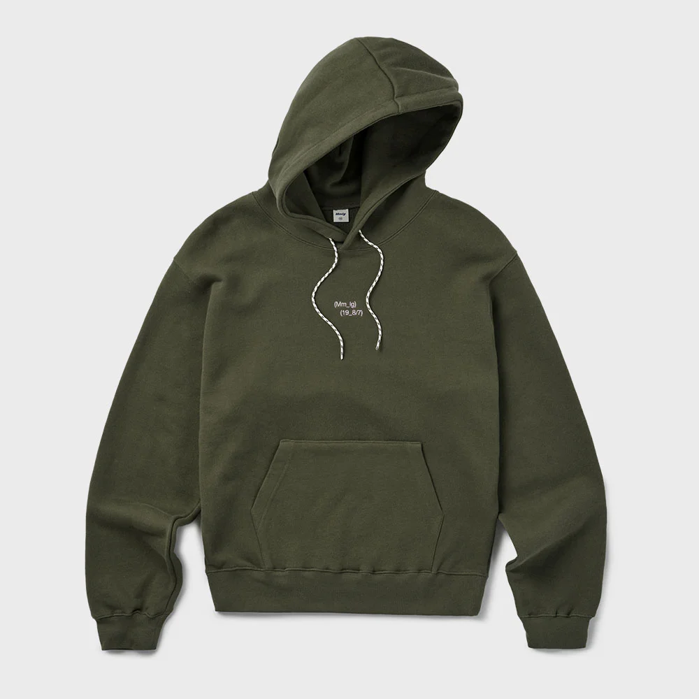 STITCH PLAY HOODIE (MOSS KHAKI)