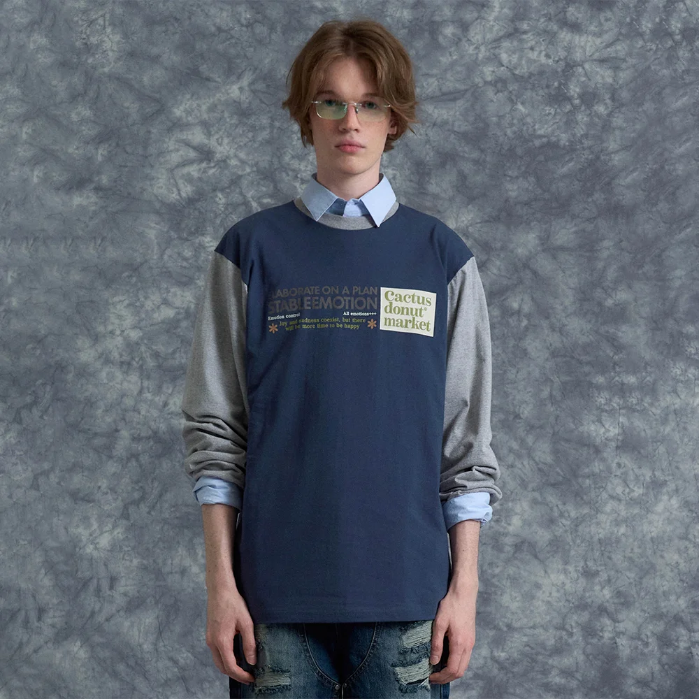 EMOTION LS TEE - BLUEGRAY