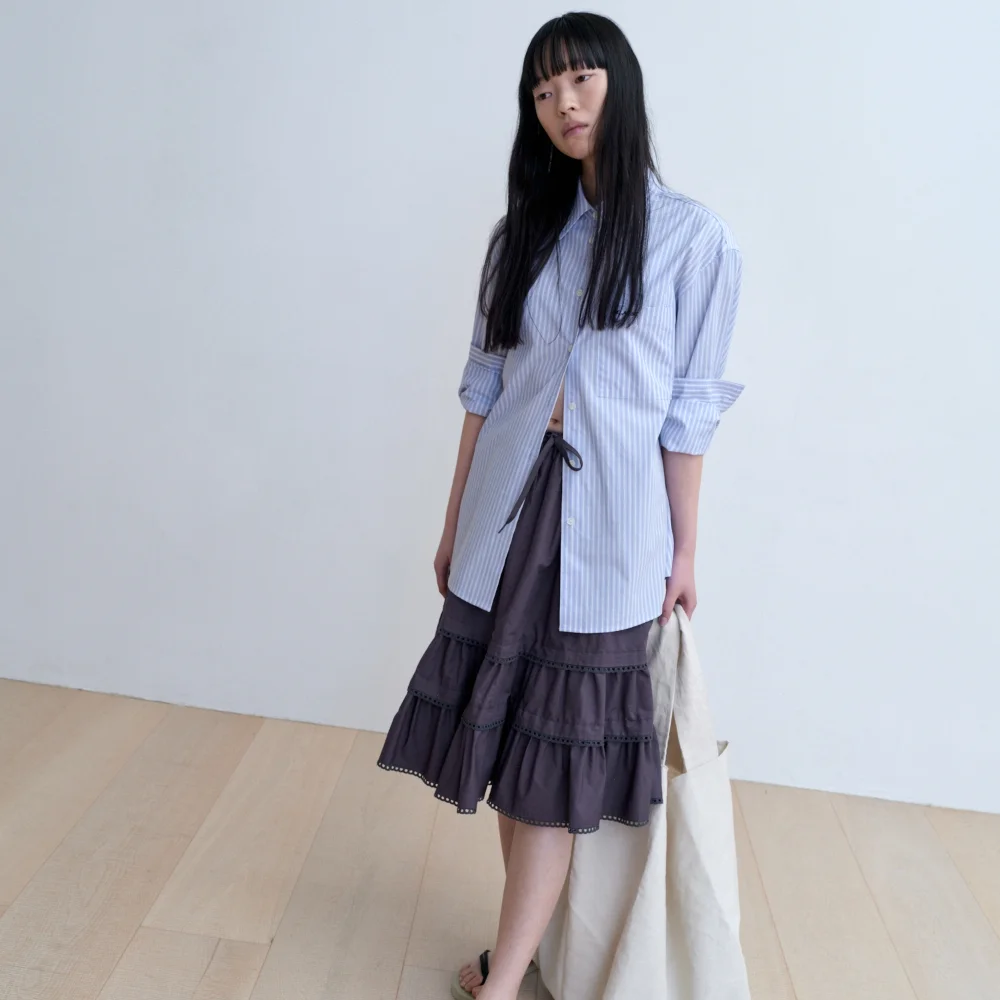 Classic stripe shirt (blue)