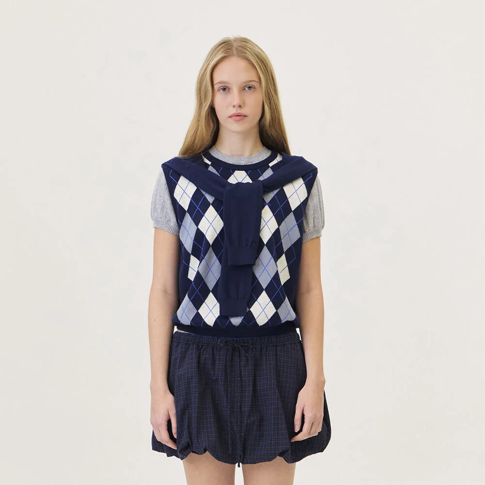 VENI ARGYLE VEST (NAVY)