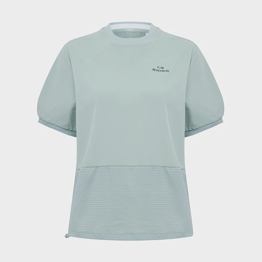 ON THE ROCK (On The Rock) 女裝 混合 短袖 圓領 T恤_MINT_DWM26226G2