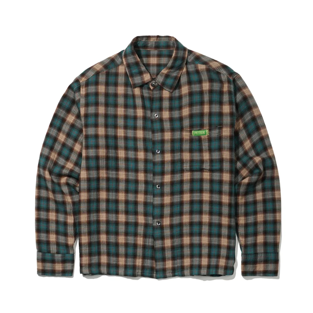 PETER VINTAGE CHECK SHIRT - GREEN