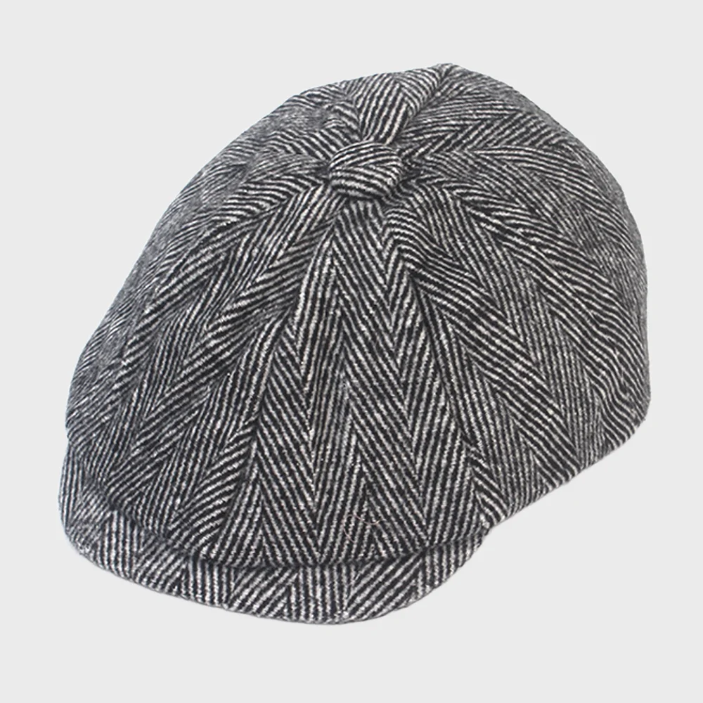 Herringbone Wool Gray Banding Huntingcap 獵人帽