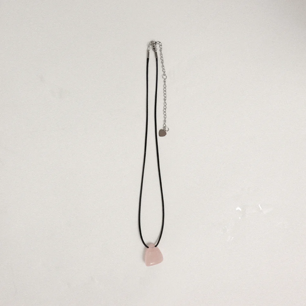 Blush stone necklace