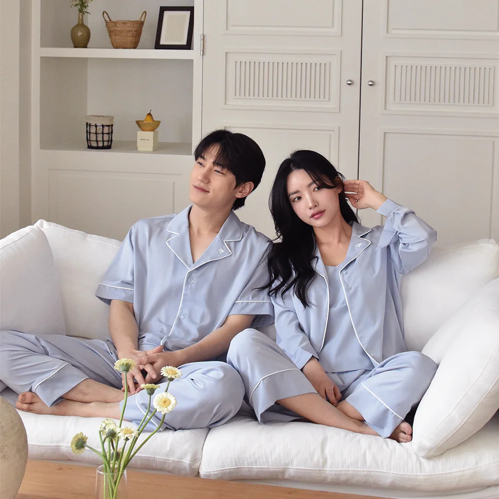 Meloa Couple pajamas -Blue