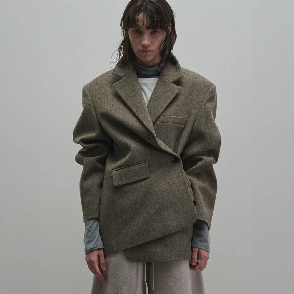 Oversize Drapery Jacket (gray)
