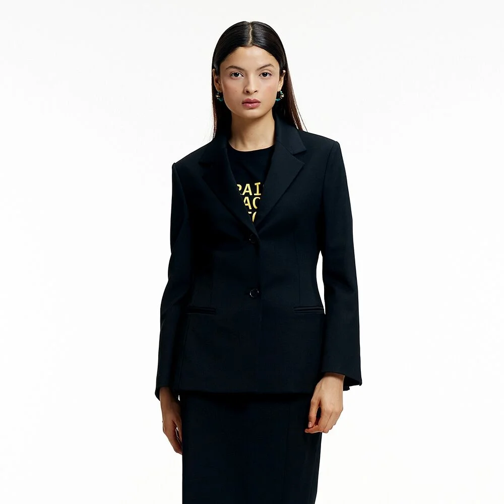 HOURGLASS SLIM JACKET BLACK