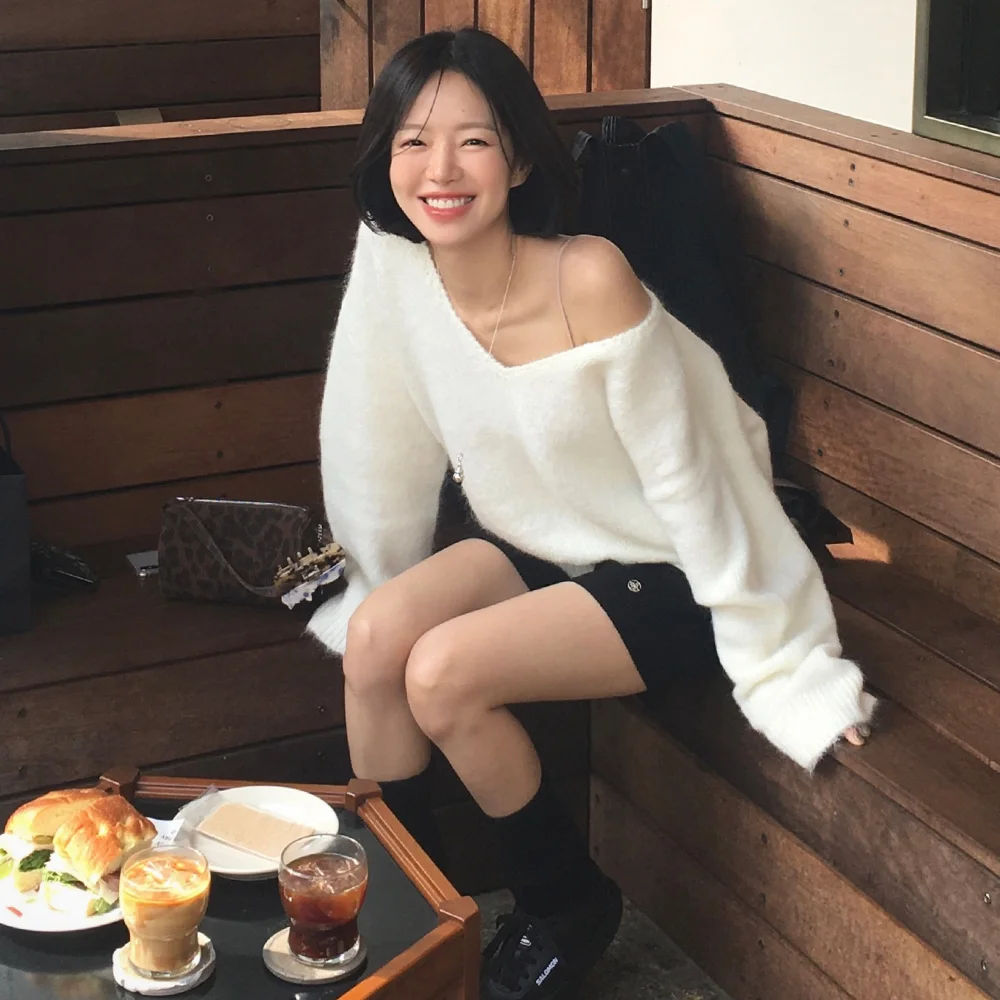 Bubb overfit v knit (ivory)