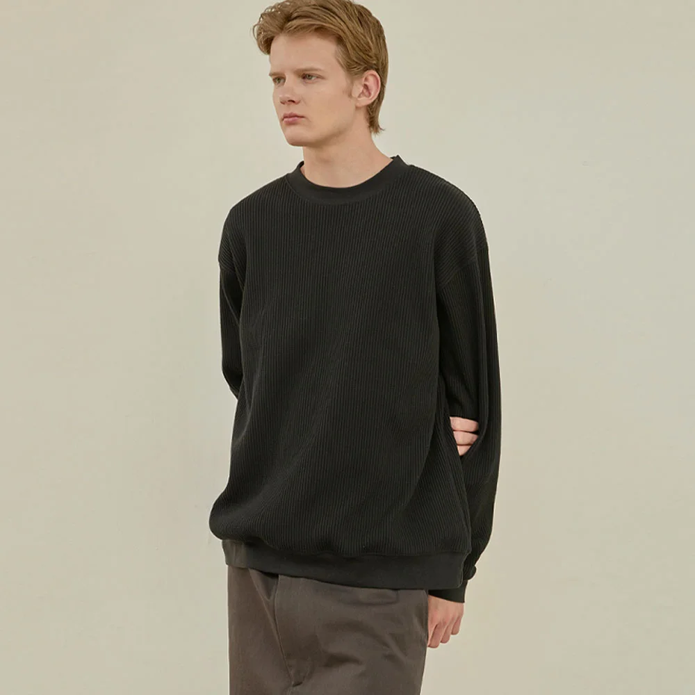 Waffle Sweatshirt (Black)