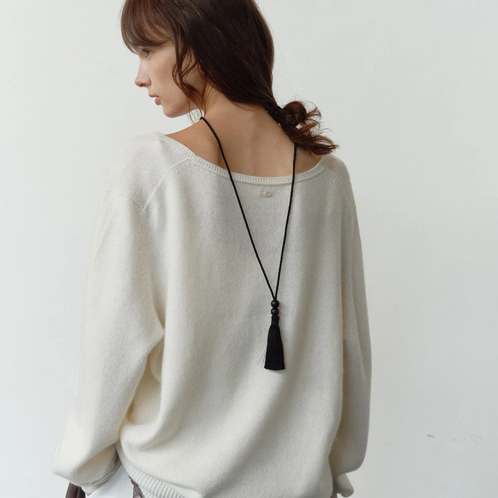 MOD TASSEL NECKLACE_2COLOR