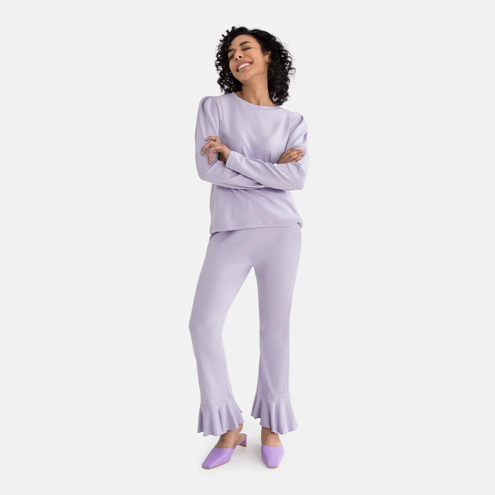 Soho Modal Puff Lounge Set Lavender Soho 莫代爾 泡泡 家居套裝 薰衣草色