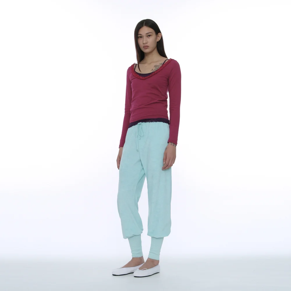 PWC WIDE CUFFS JOGGER PANTS_AQUA