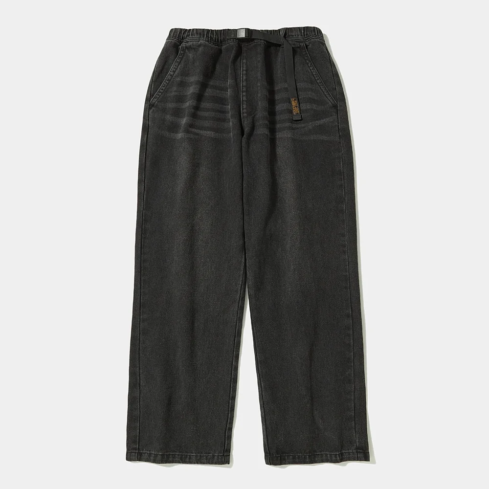 TRAJAN LABEL LOOSE-FIT WASHED DENIM PANTS_GRAY JEAN