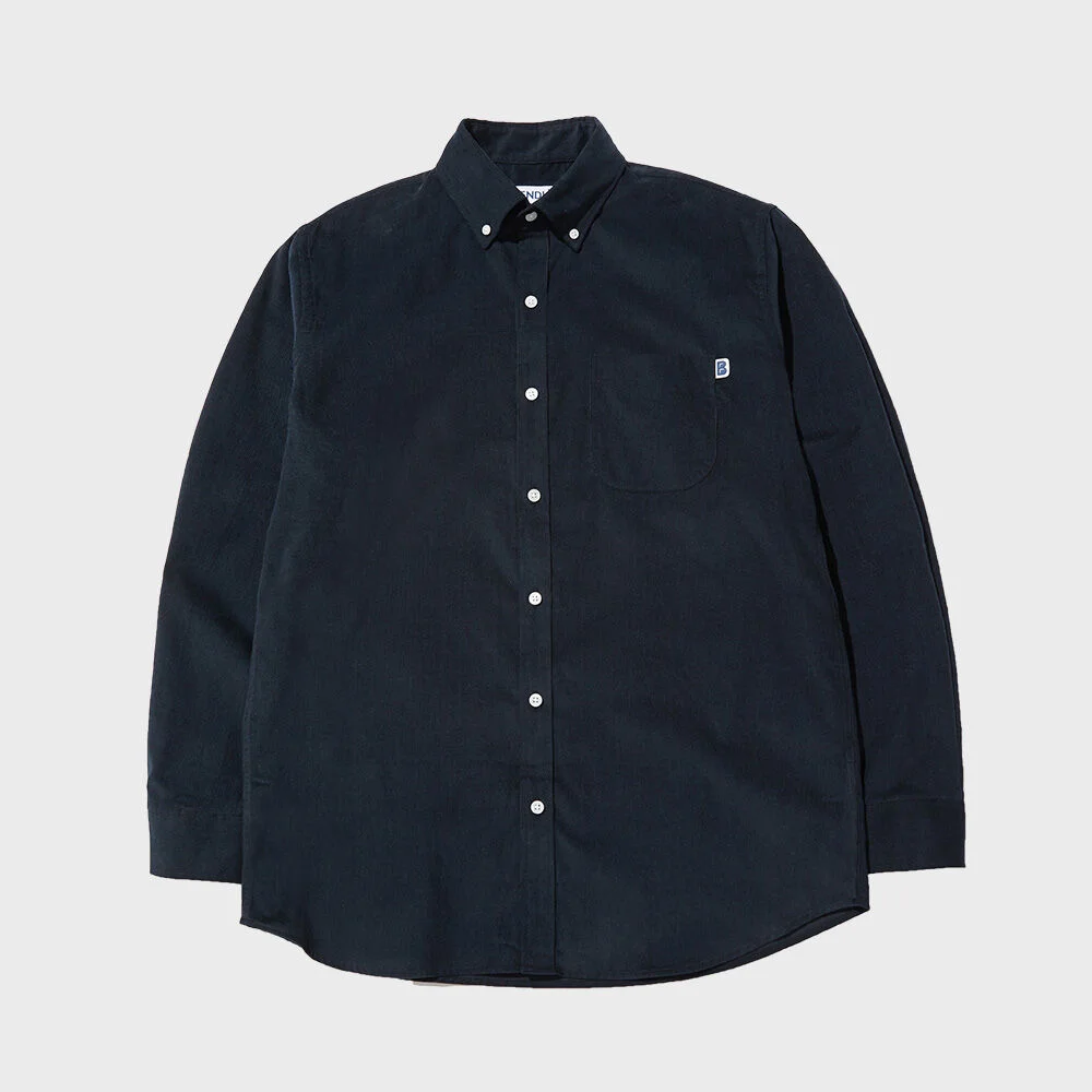 CORDUROY PATCH SHIRTS - NAVY