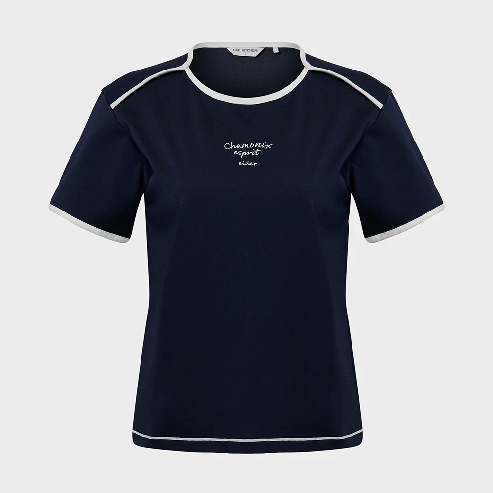 SHEER (透視) 女裝 Ringer 短袖 T恤_Dark Navy_DWM26272N9