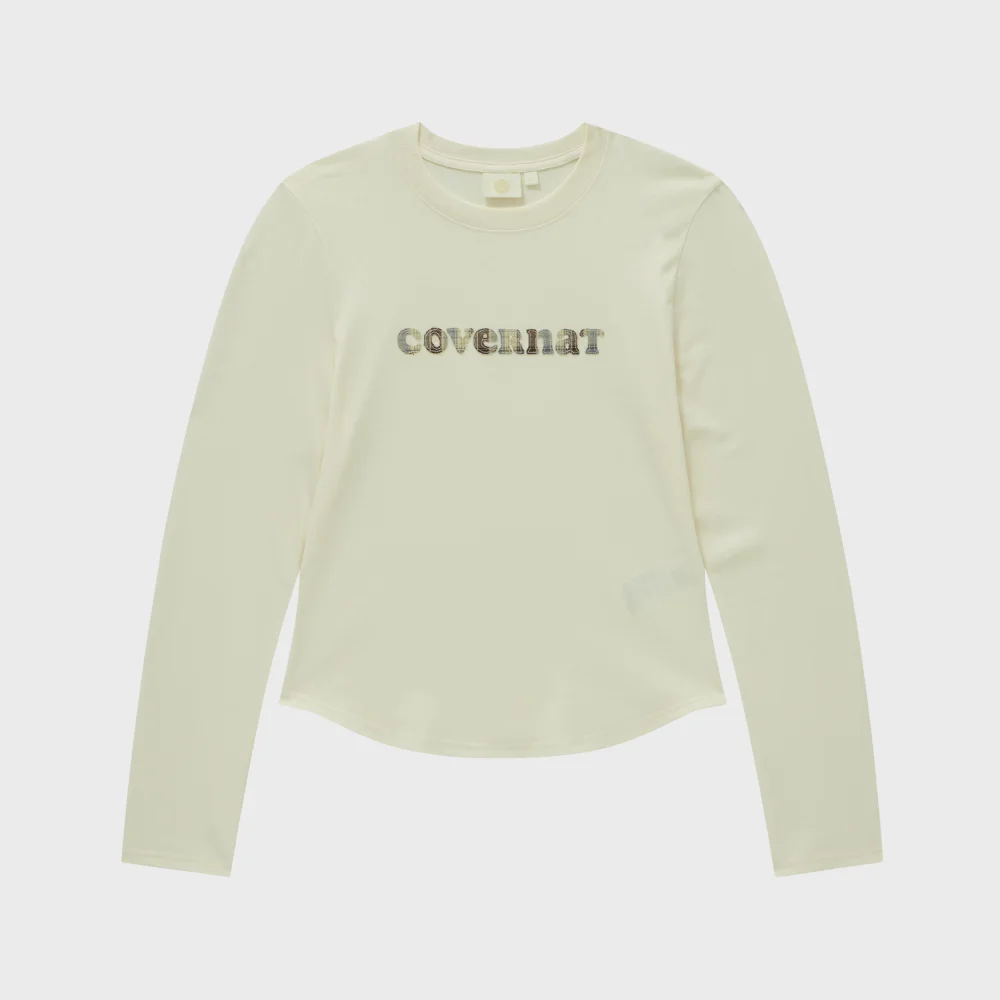 女裝 Cooper Logo 長袖 象牙色