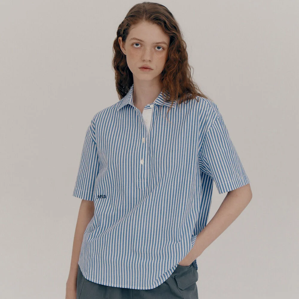 Half-short shirt (Stripe)