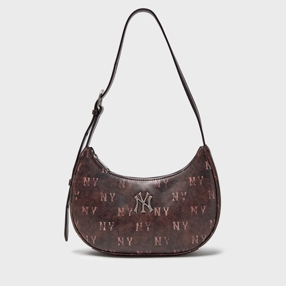 經典 Monogram 復古 PU Hobo Bag NY (Brown)