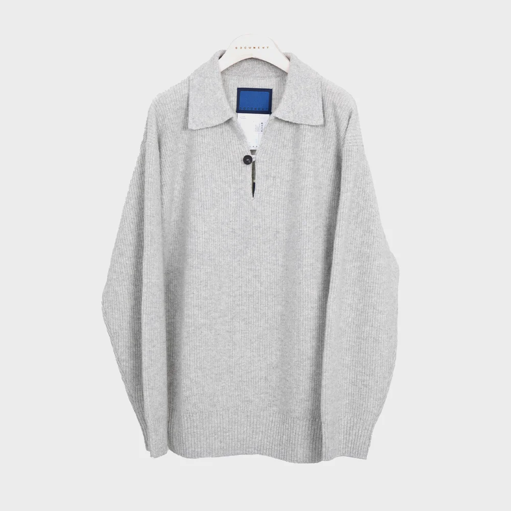 HEAVY WEIGHT SMOCK SWEATER (OYSTER GREY)