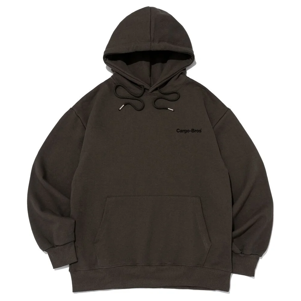 LETTERING POINT OVER HOOD T-SHIRT (KHAKI)