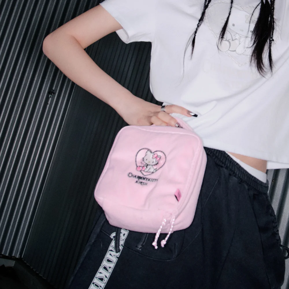 KIRSH X Charmmy Kitty 毛圈布 化妝袋