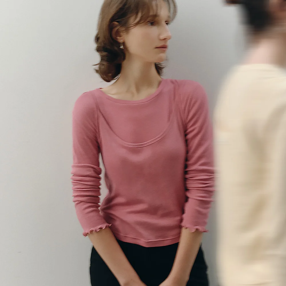 Asti Soft Layered Sleeveless (Rose Pink)
