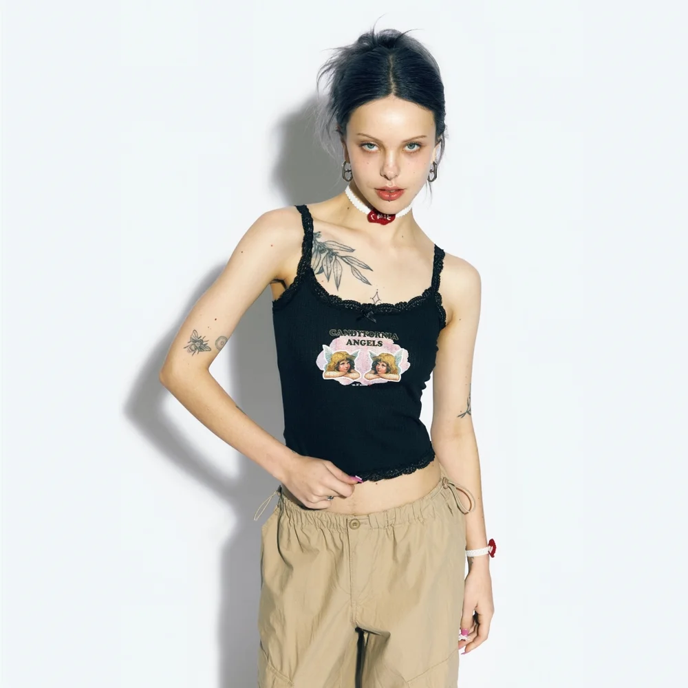 ANGEL WINGS SLEEVELESS BLACK