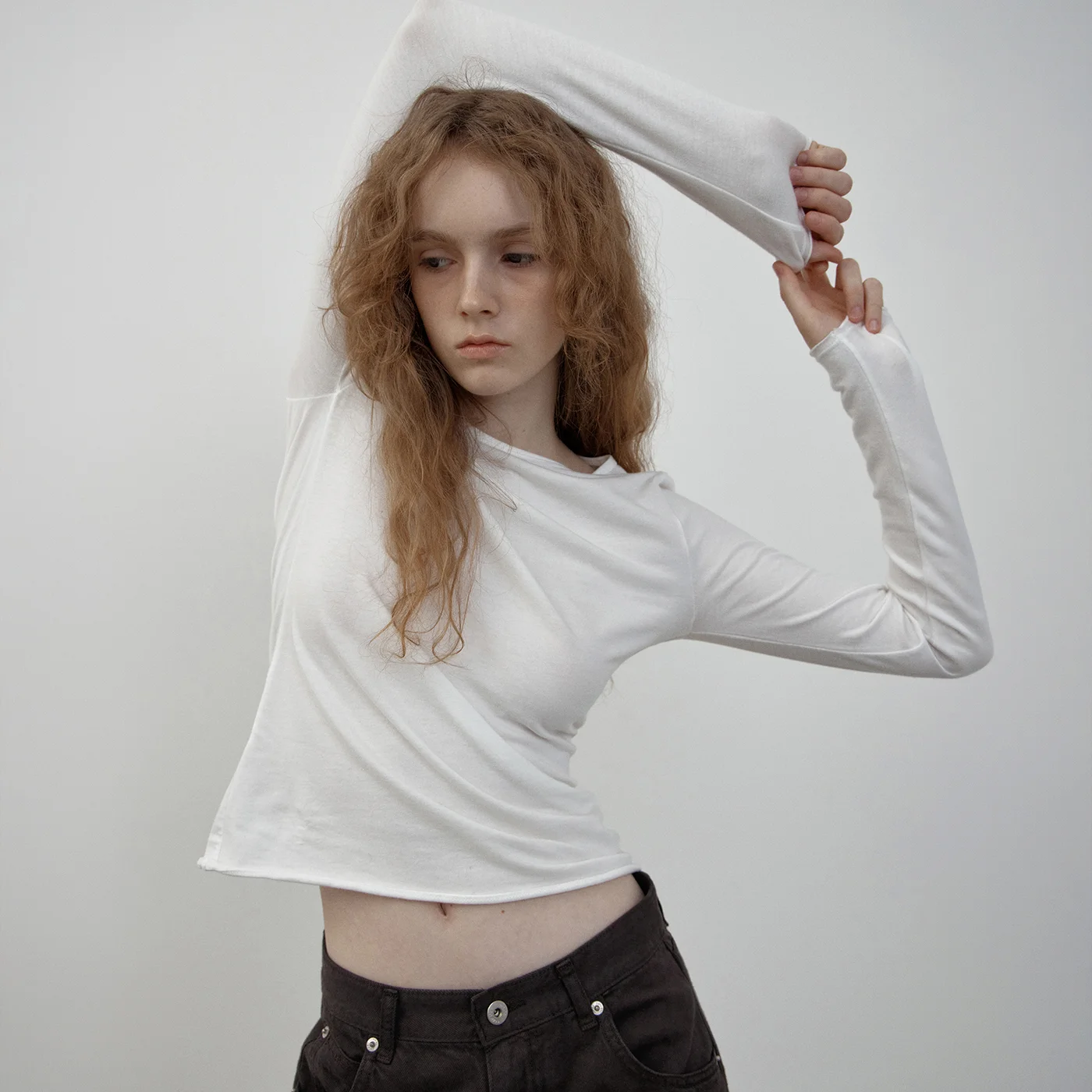 Wendy layered t-shirt (ivory)