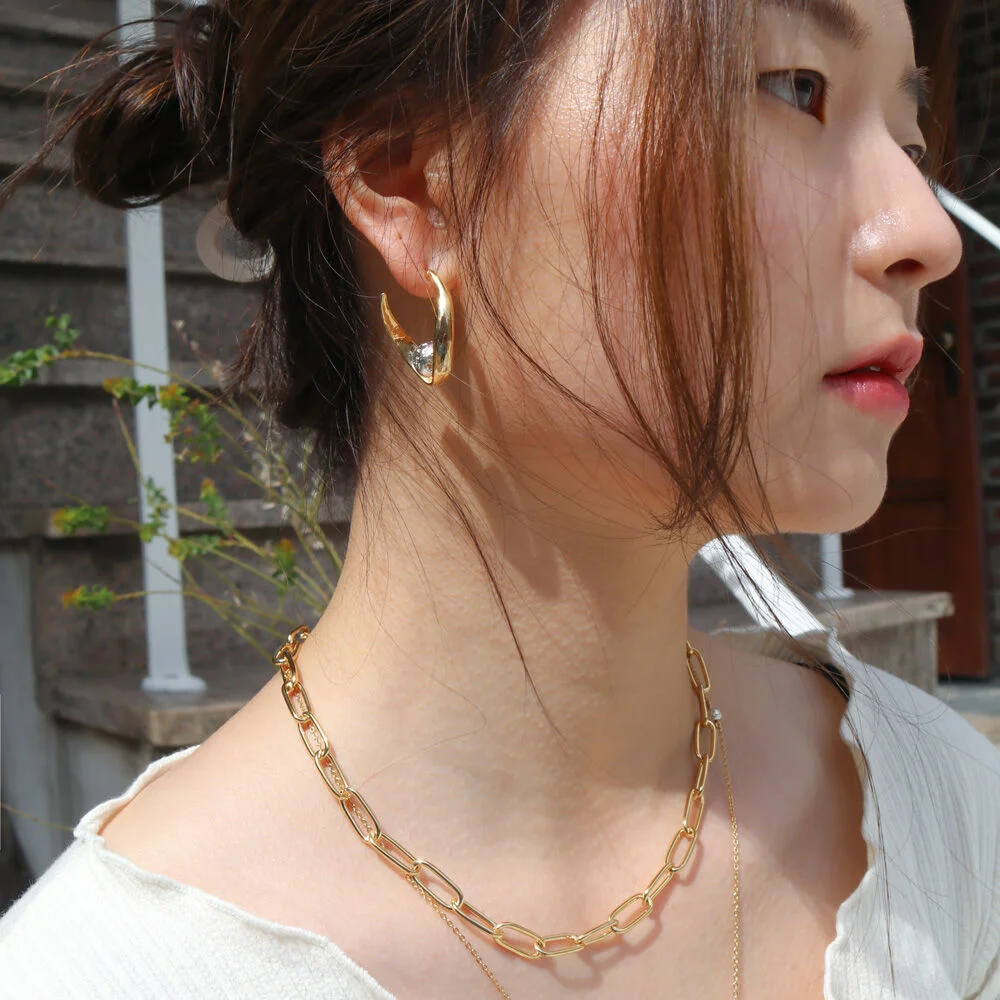 twist planet earring