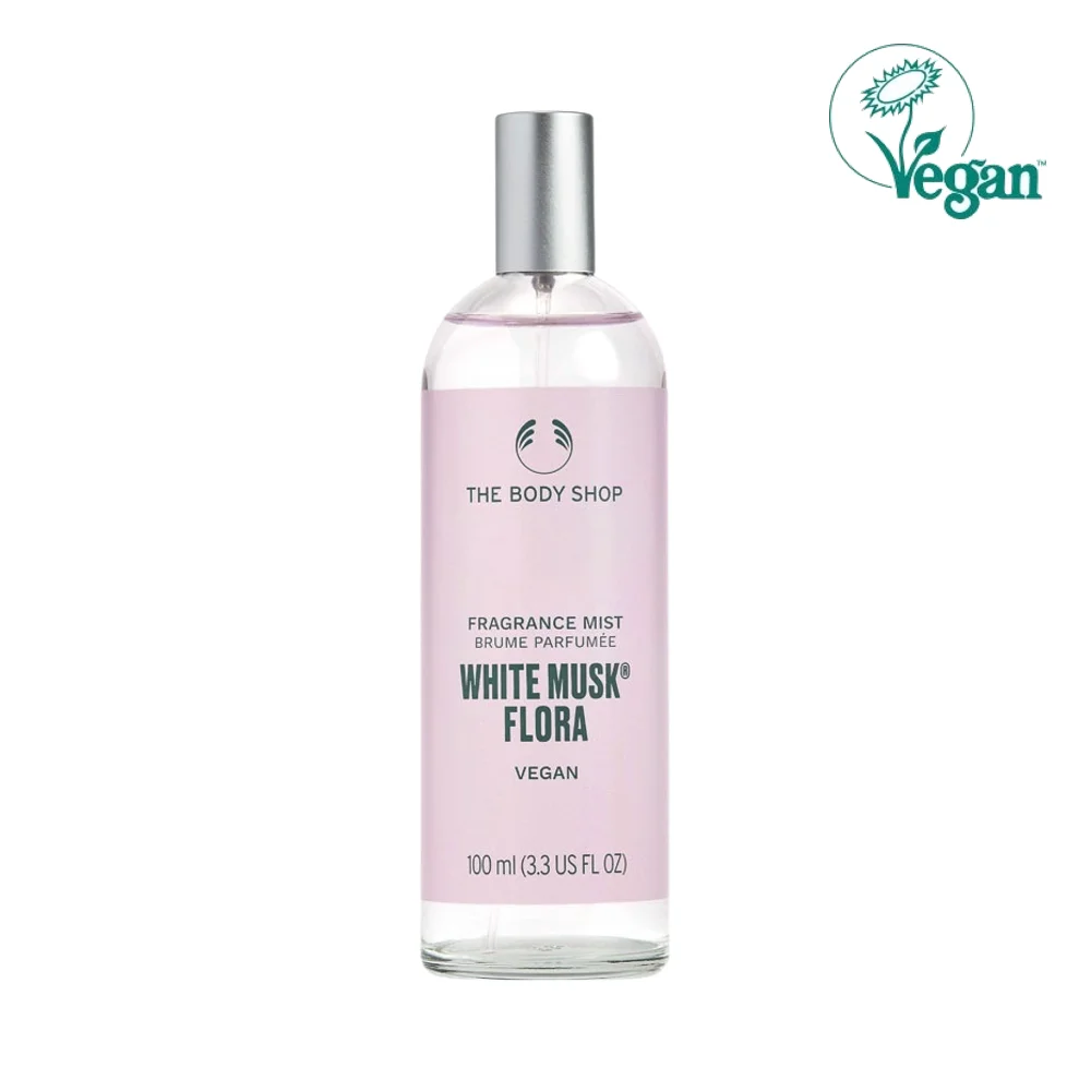 The Body Shop 白色 麝香 Flora 香氛 身體 噴霧 100ml