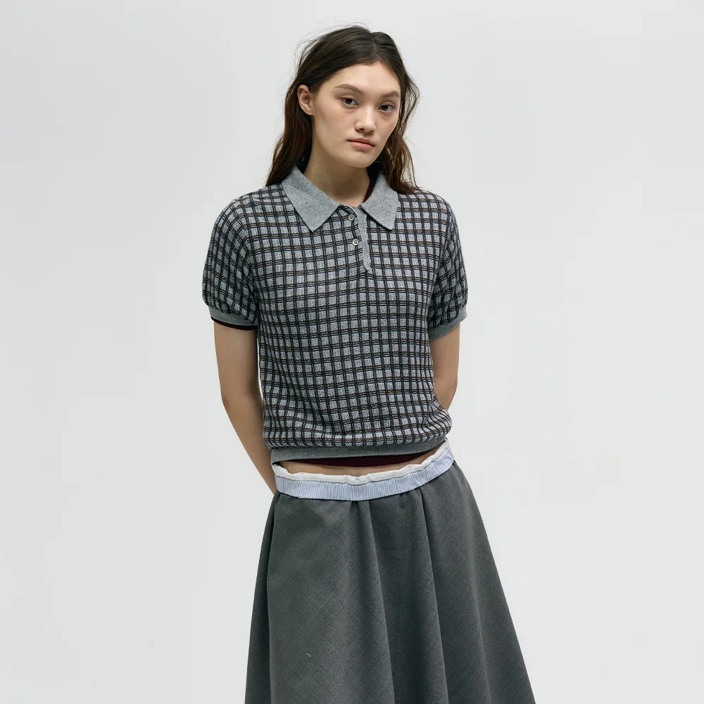 CURB LINK PK KNIT TOP_grey