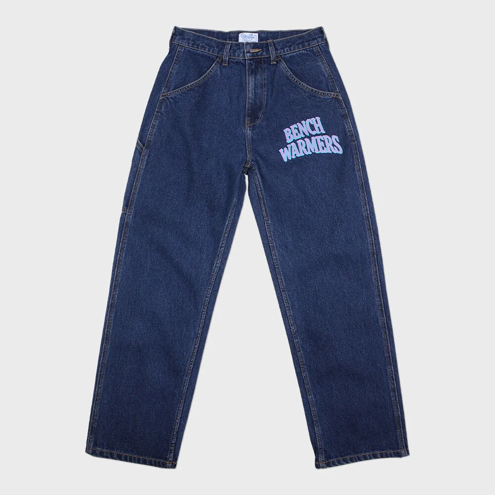 BACK UP DENIM PANTS - BLUE