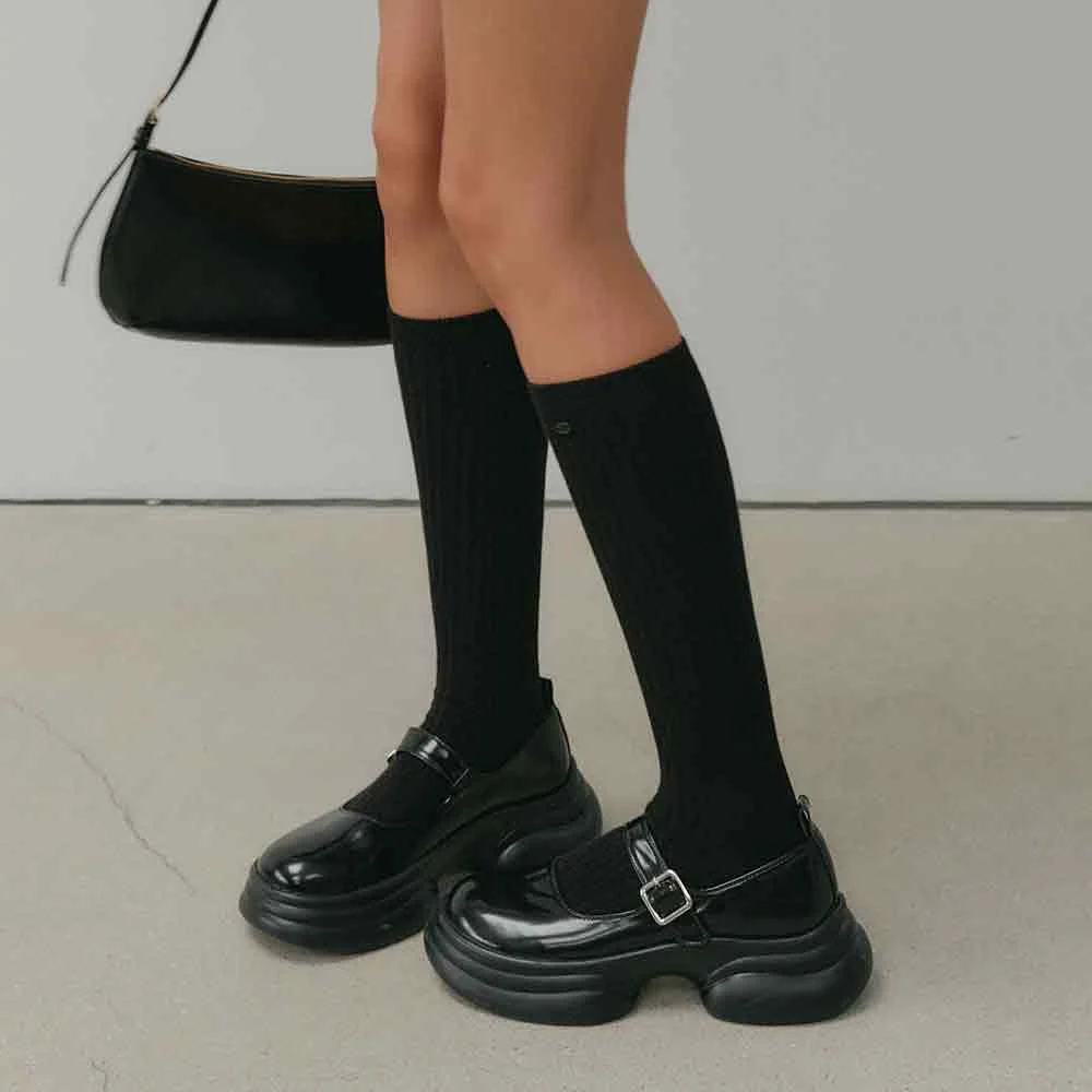 Clara 厚底 Mary Jane鞋_黑色 / CLARA PLATFORM MARYJANE SHOES_BLACK