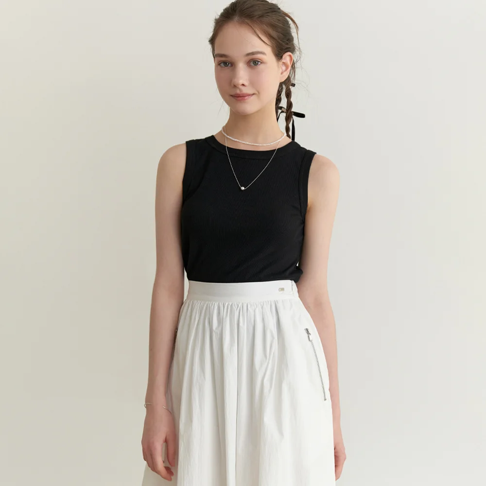 Minimal sleeveless (black)