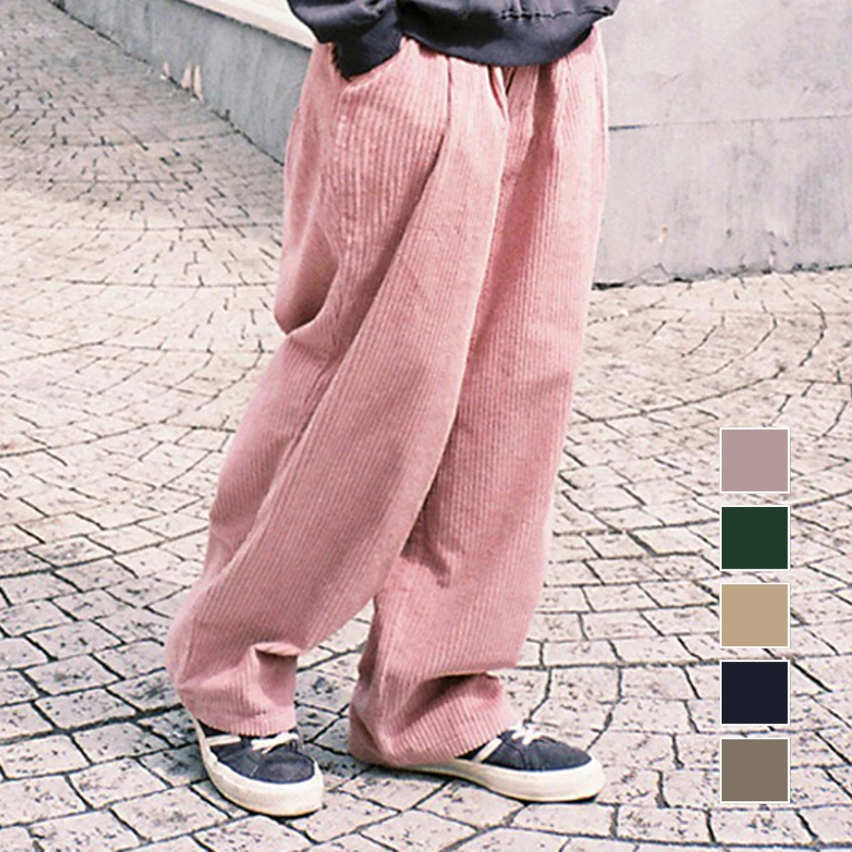 WIDE CORDUROY PANTS(5color)