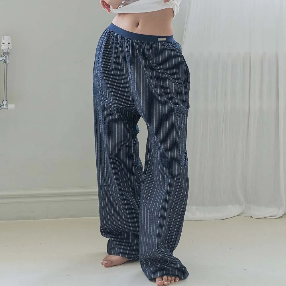 Minimal Garments Banded Stripe Lounge Pants_2colors