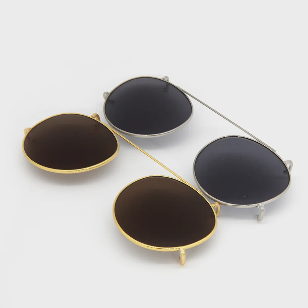 Clip-on (gold brown, silver gray)