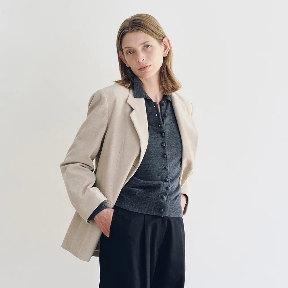 Corduroy Vintage Jacket (Macadamia)