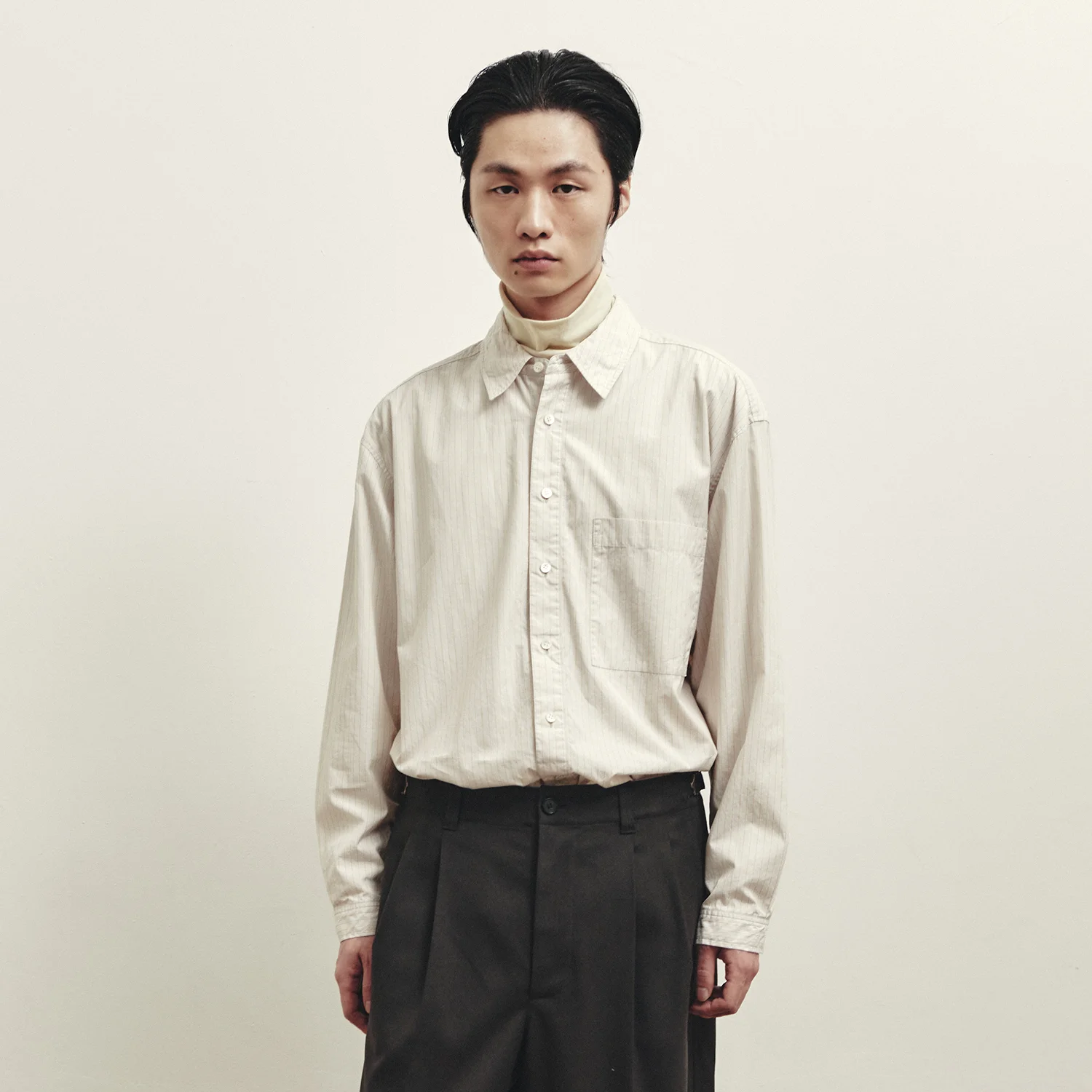 Stripe Shirt - Beige Stripe
