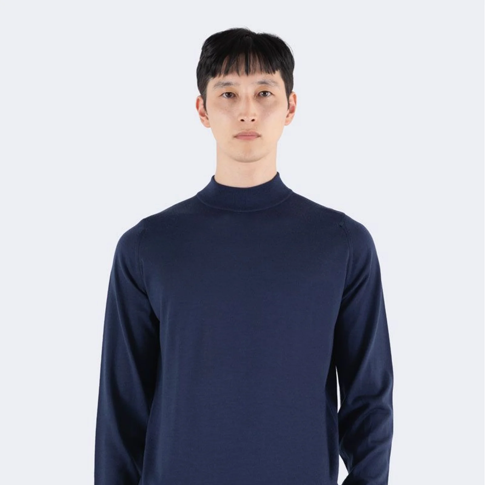 HARCOURT Merino Wool Mock Neck Knit Seasonal 5 Colors