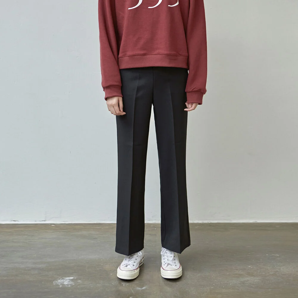 HIGH LONG WIDE SLACKS_BLACK