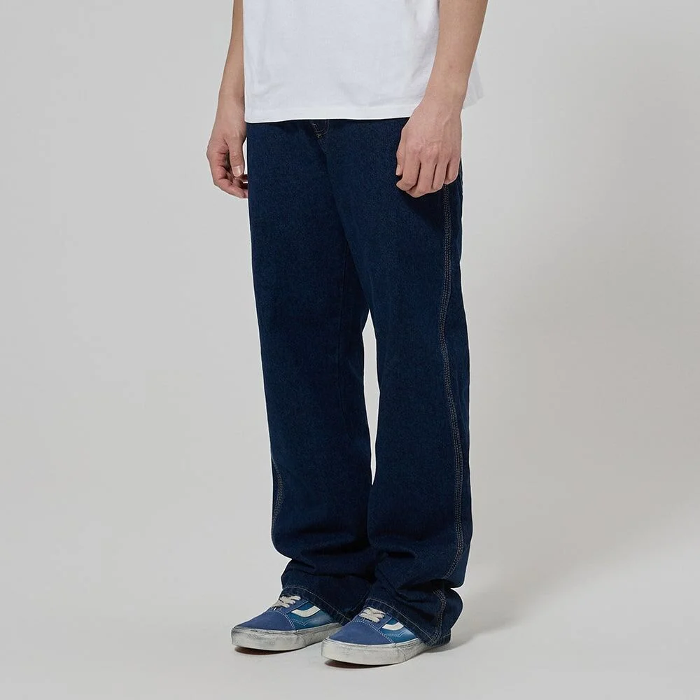 954 寬鬆 牛仔 褲子 Dark Indigo